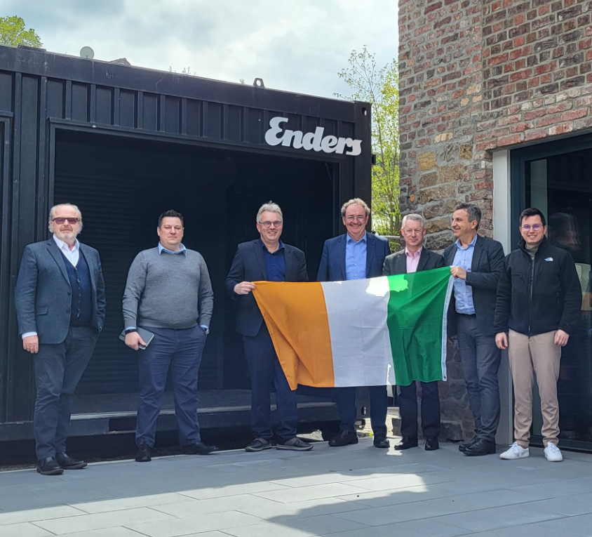 Zum Vor-Ort-Termin in Werdohl: Gerald Hurley (Waterford Chamber), Gareth Evans (Waterford Council), Alexander Zuchowski (Enders Colsman), Jochen Schröder (GWS), Michael Quinn (Waterford Council), Frank Herrmann (SIHK), David Bohlen (GWS)